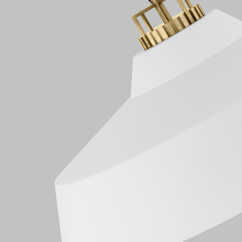 Forge 1 - Light LED Pendant, 10.7" H x 24" W x 24" D, Matte White