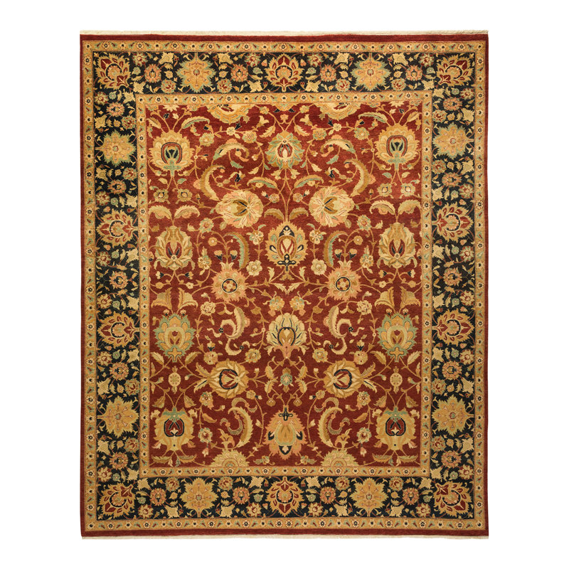 Tapis unique en laine noué à la main 8 pi 2 po x 10 pi 1 po nouvel âge Keenan