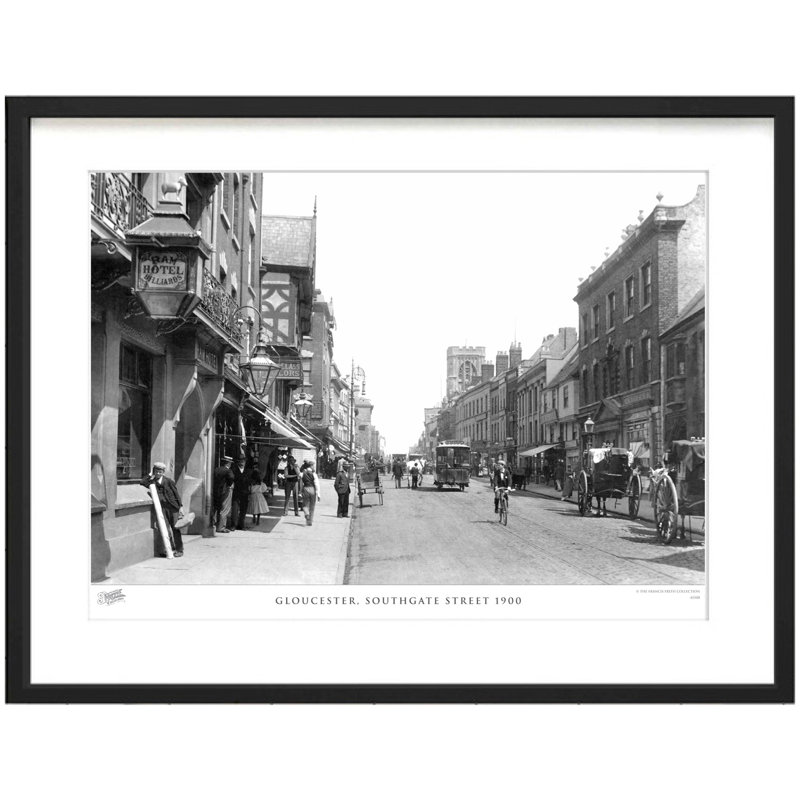 Gloucester, Southgate Street 1900 by Francis Frith - Single Picture Frame Print, 40cm H x 50cm W x 2.3cm D
