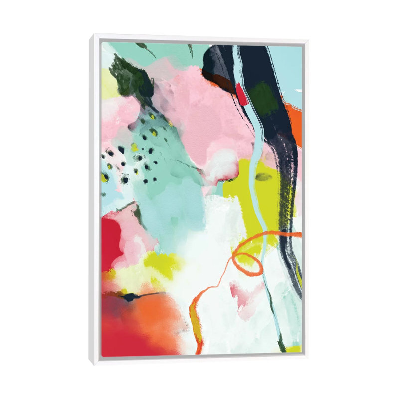 «Landscape in Spring» par Ana Rut Bré - impression d'art graphique, Toile blanche encadrée, Aucun mat
