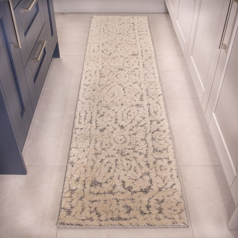 Rubi Floral Area Rug, Runner 60 x 240cm