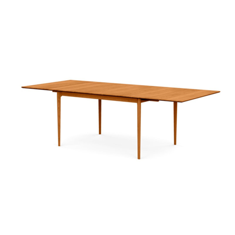 Sarah Four Leg Extension Table, Natural Cherry, 42" W x 96" L