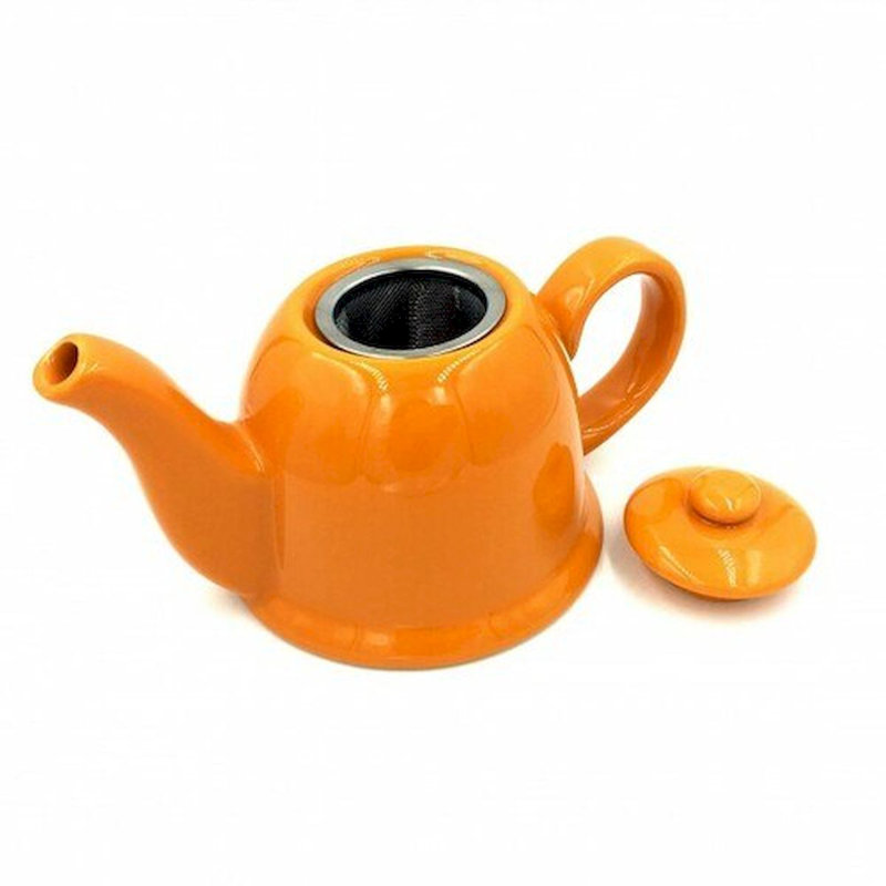 Latitude Run® Kaesyn 12oz. No Pattern Teapot, Orange