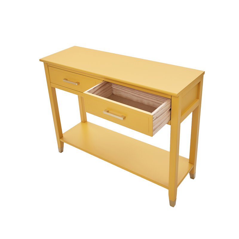 Minaxi 41.3'' Console Table, Mustard