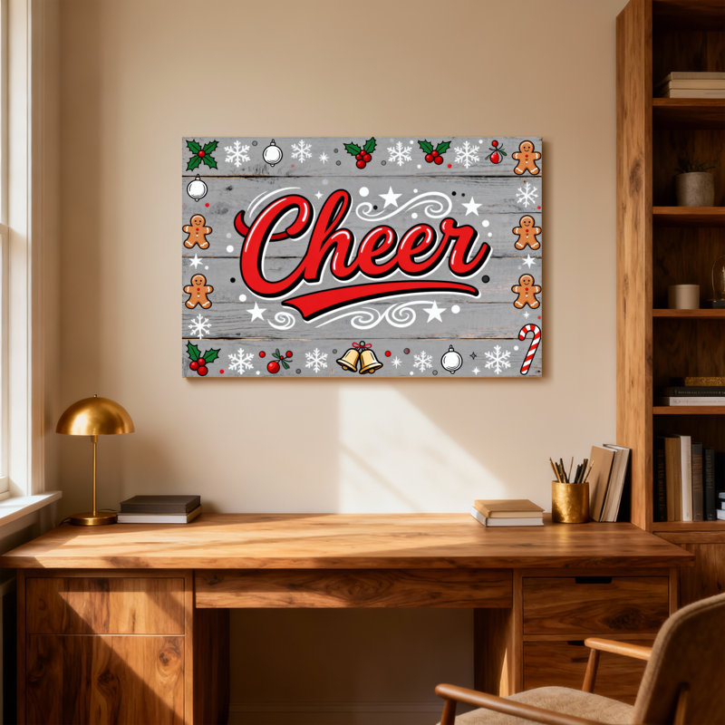 Motif de décorations de Noël «Christmas Cheer», H 32 po x l 48 po
