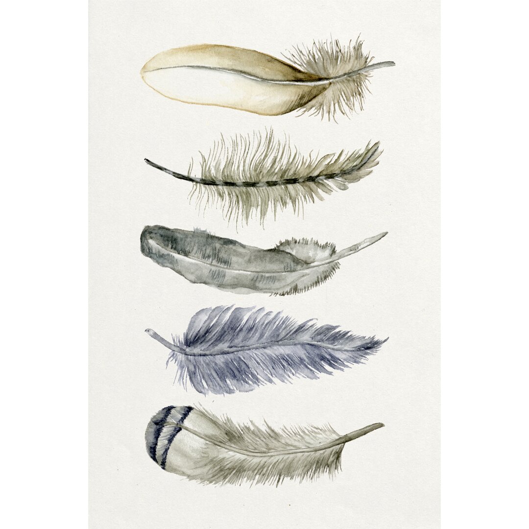 Leinwandbild Tribal Feather II von Melissa Wang