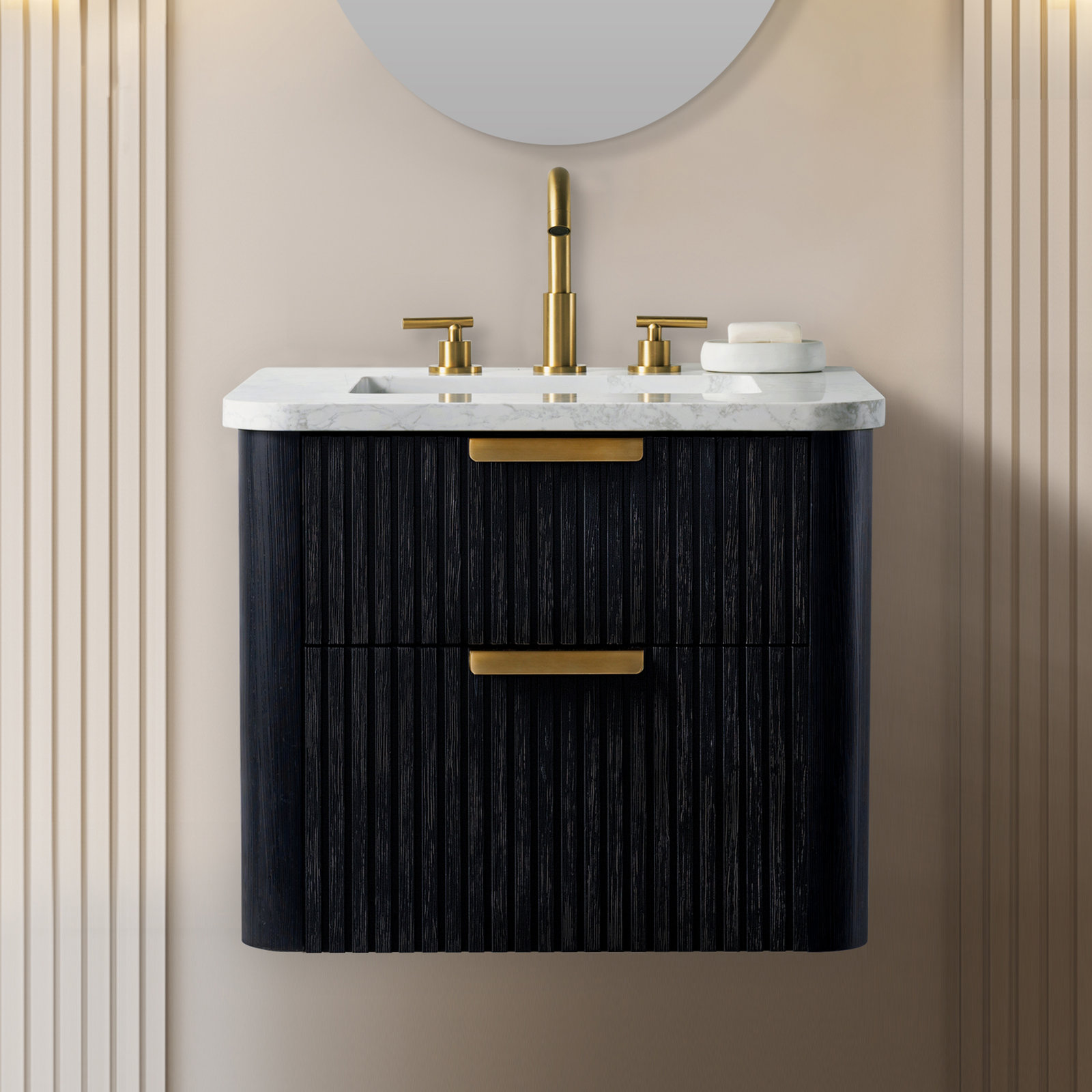 Black Oak/Brushed Bronze