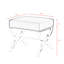 Repose-pieds 18 po en fausse fourrure transparente-27339214
