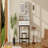 Makeup Vanity With Led Lighted Mirror,  360° Rotatable Mirror, Vanity Desk With 2 Drawers,Power Outlet And 3-Tier Shelves, Amber Glass Table Top, Dressing Table With Sturdy Metal Leg And  Stool, White