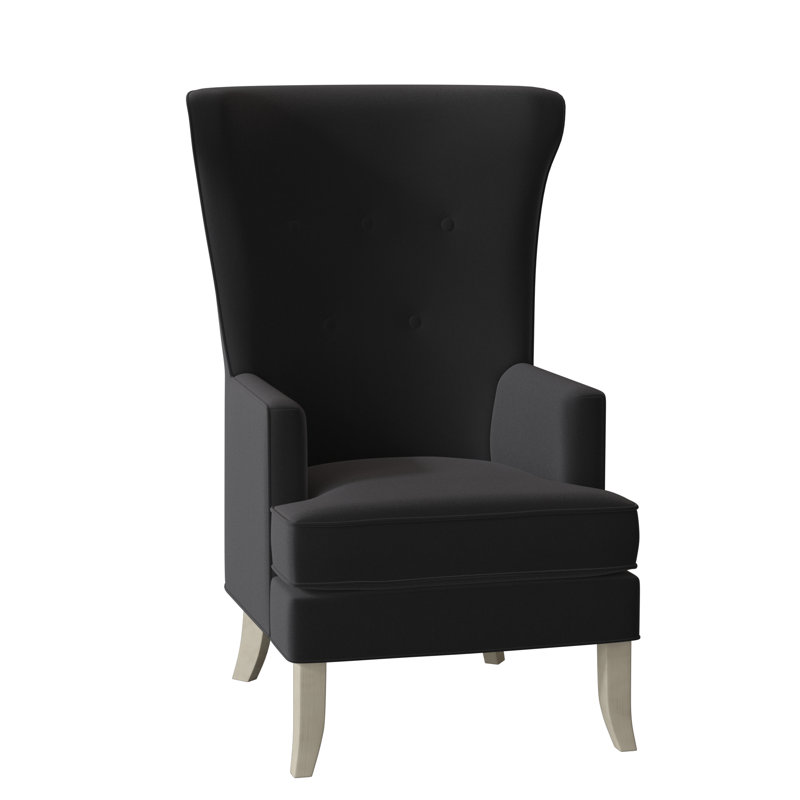 Austin Wingback Chair, Tobacco, 9953 Midnight 100% Polyester