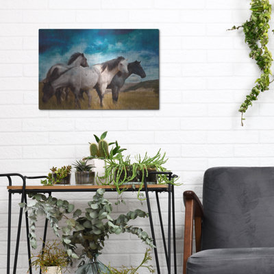 Luxe Star Art «Starry Night Horse Herd» par Bluebi «Starry Night Horse Herd» par Bluebird Barn