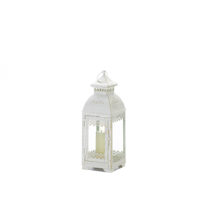 Cantonnière blanche en dentelle style victorien