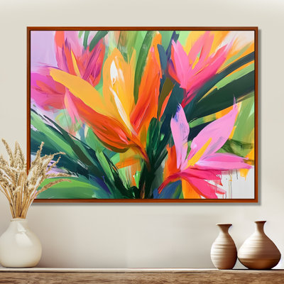 Bouquet tropical de palmiers III - Bouquet d'art mural