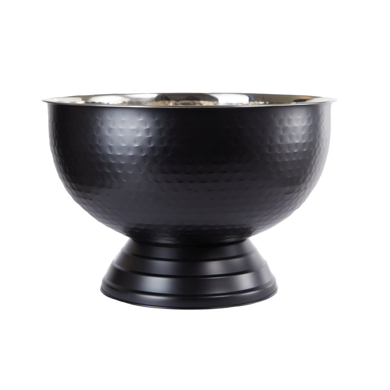 Ankara Stainless Steel Decorative Bowl, Black