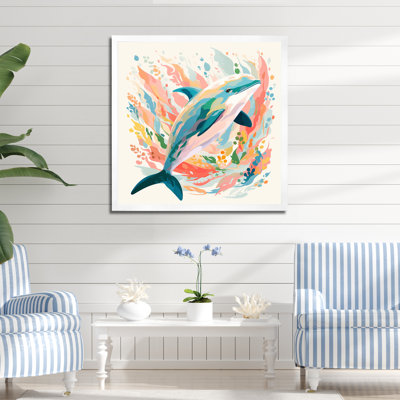 Dive Dolphin S Grace II - Animals Dolphin Wall Art