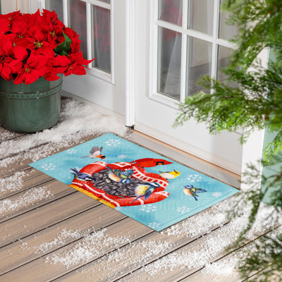 Tapis gaufré Welcome Bird Friends