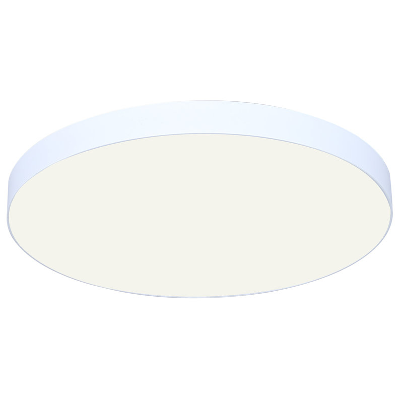 White LED Edgeless Flush Mount, 1" H x 12" W x 12" D, Yes, White