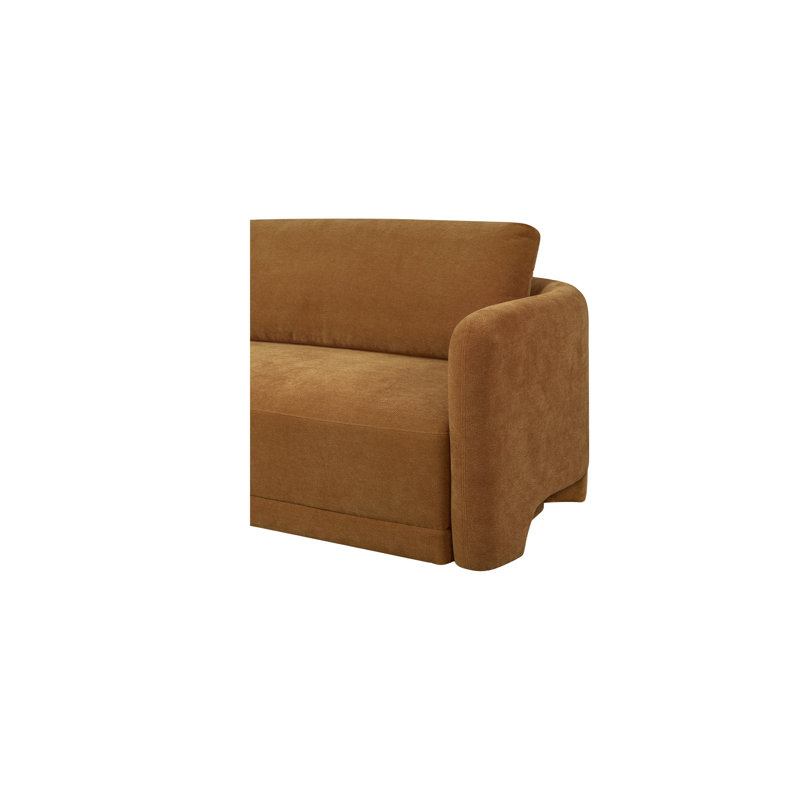 Emmy Sectional Ginger Left, Left Hand Facing, Ginger Polyester