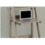 Bureau d'ordinateur, bureau personnel, ordinateur portable, incliné, H 61 po, travail, tablettes de rangement, stratifié brun, contemporain, moderne-691520265