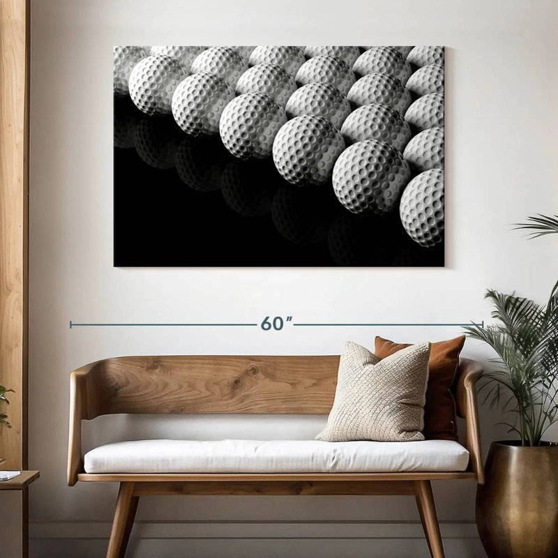 Rangées de balles de golf Sireci, H 32 po x l 48 po