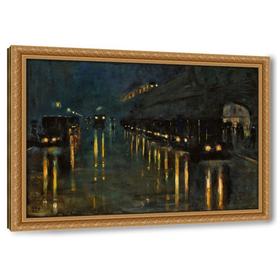 Hochbahnhof BÃ¼lowstraÃŸe bei Nacht (1922)