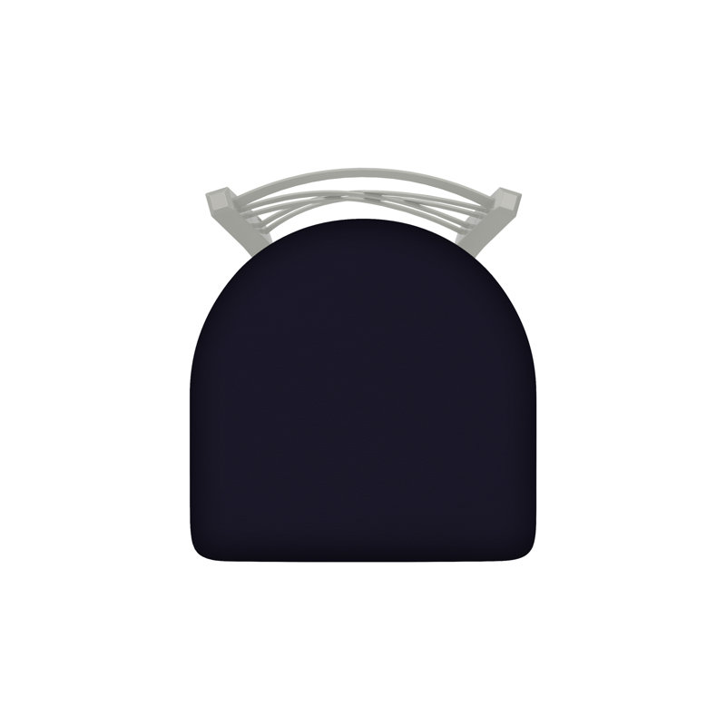 Catalina 18'' H Upholstered Metal Side Chair, Anodized Nickel, Vinyl-Canter Twilight