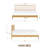 NTC Ruby Solid Wood Bed Frame with Spindle Headboard and Silent Slats, Bed Frame-1329964564-1329964565