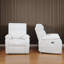 Fauteuil inclinable électrique pivotant à 270 ° - commande à bouton tactile - charge USB - support moelleux - assemblage facile?-115753315
