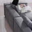 Coussin gris en velours côtelé-109014342-109014344