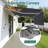Retractable Patio Awning with Valance, Aluminum Frame, Polyester-123014870-123014871
