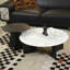 Table basse italienne ronde en marbre