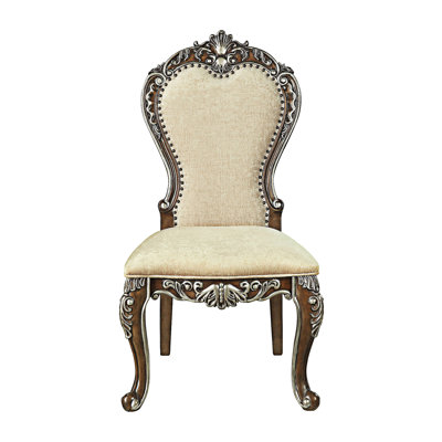 Chaise d'appoint rembourrée (ensemble de 2)