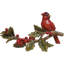 Christmas Cardinal on Branch Figurine