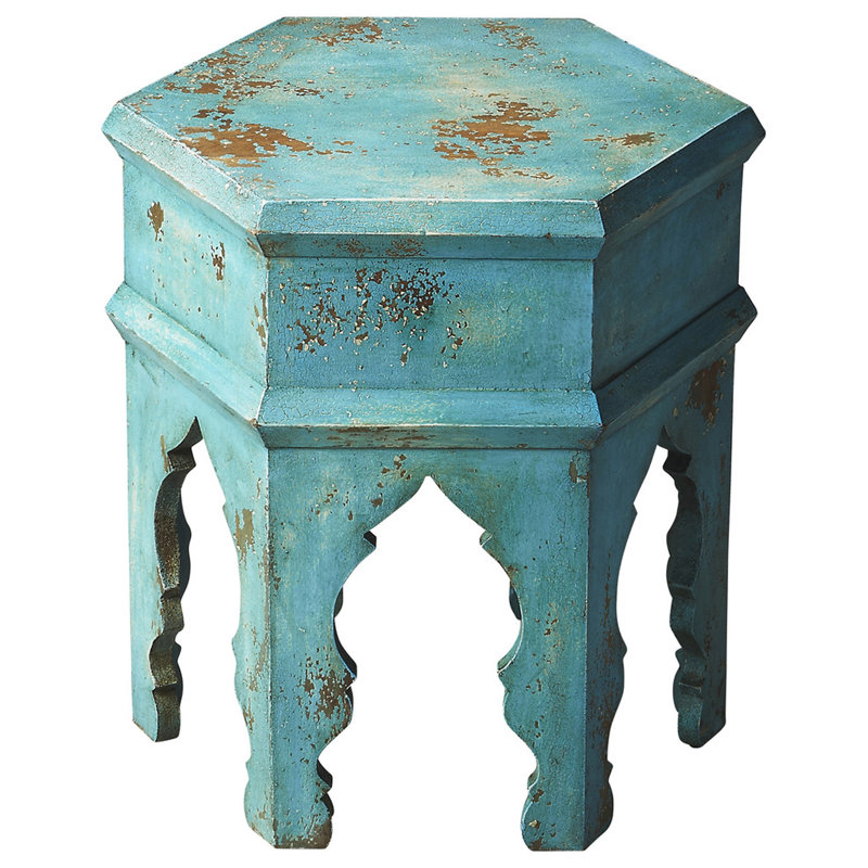 Tangiers Solid Wood Side Table