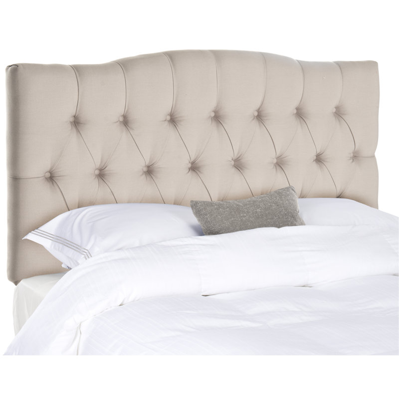 Nicastro Upholstered Panel Headboard, Twin, Linen Taupe