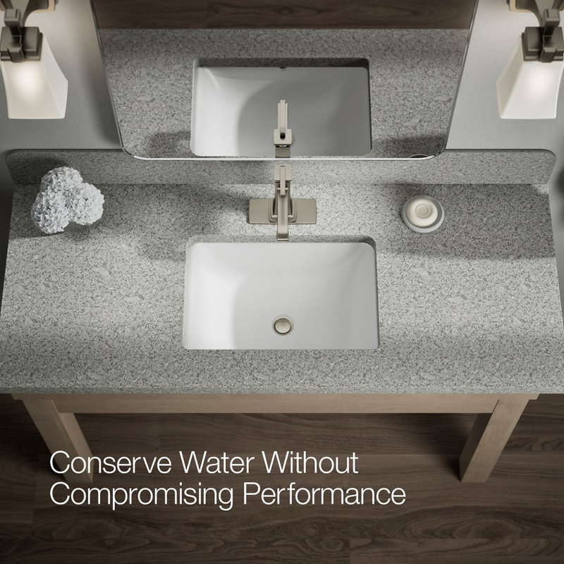 Riff Single-Handle Bathroom Sink Faucet, Vibrant Brushed Nickel, 0.5 GPM