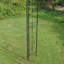 Adolfo 120cm W x 30cm D Metal Arbour with Gate in Black