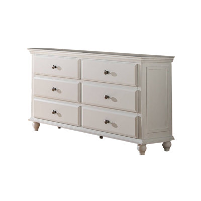 Commode en bois avec 6 tiroirs en noir