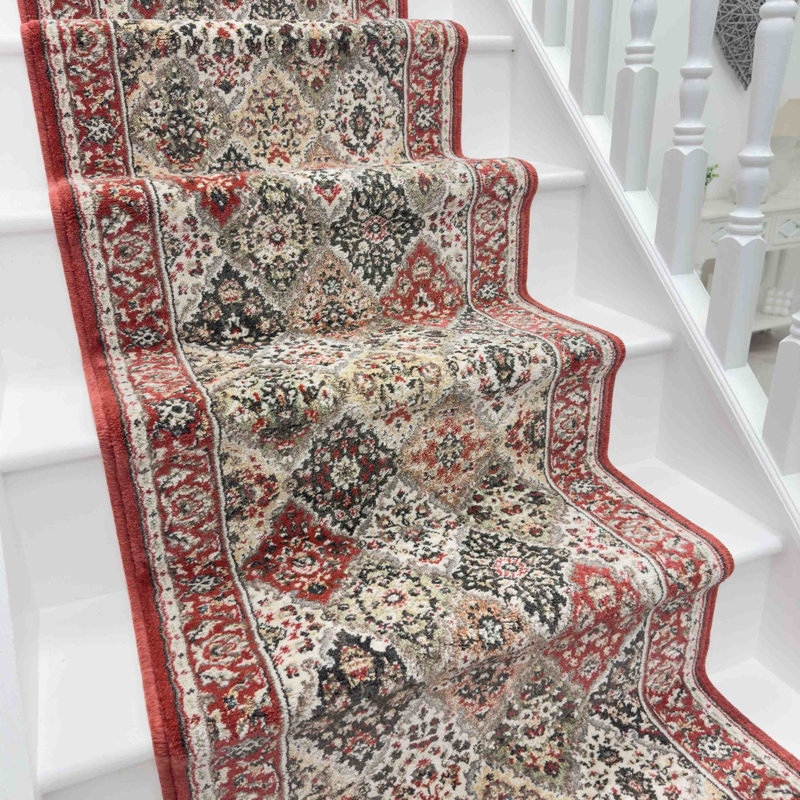 Stair Runner Vintage Look Machine Tufted Area Rug, Runner 83 x 450 cm