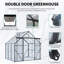 Serre en polycarbonate à double porte 8X6FT