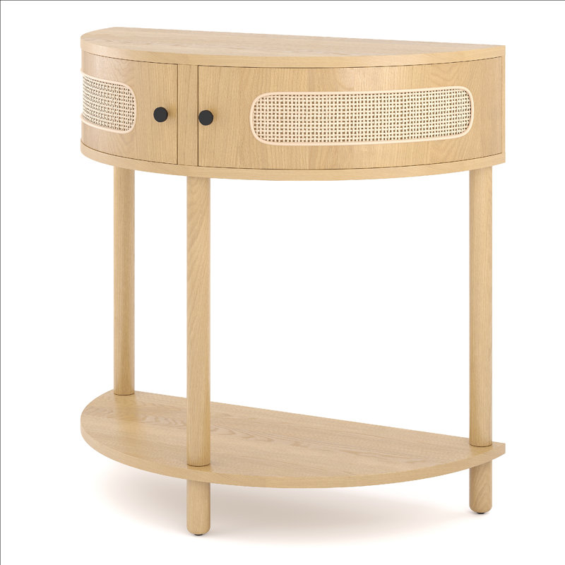 Alieen 31.9'' Console Table, Natural Oak