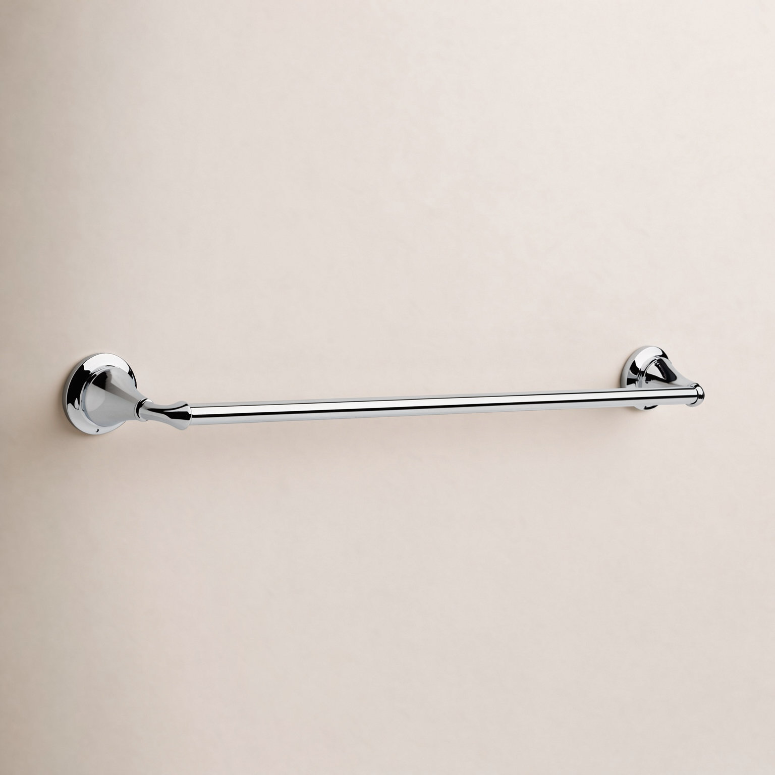 Linden™ 24" Wall-Mounted Towel Bar, Chrome