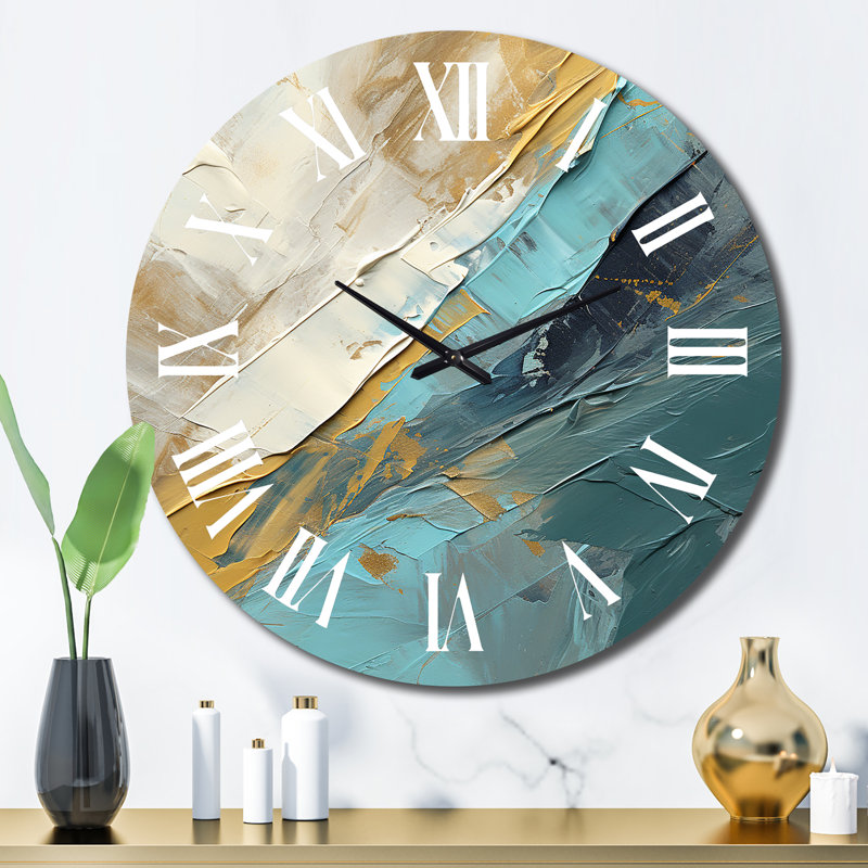 Horloge murale en métal, Grand