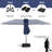 11 Pcs Patio Dining Table Chair Set With Umbrella And Base-753131333-753131332