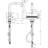 Aquno Select Kitchen Faucet with L-Shape 2-Spray Pull-Out Spout, 1.75-49858677