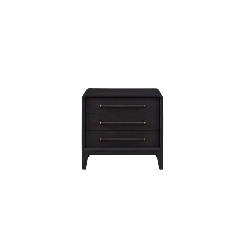 Table de chevet 3 tiroirs avec port USB