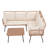 L-Shape Outdoor 5-Person Sofa Seating Group With Cushions-287616954