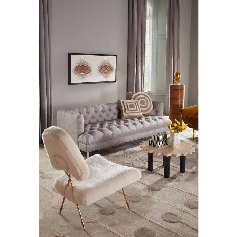 Maxime Lounge Chair, Shearling Velvet
