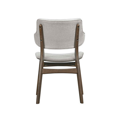 Capri Modern Upholstered Solid Wood Dining Chair (Set of 2)