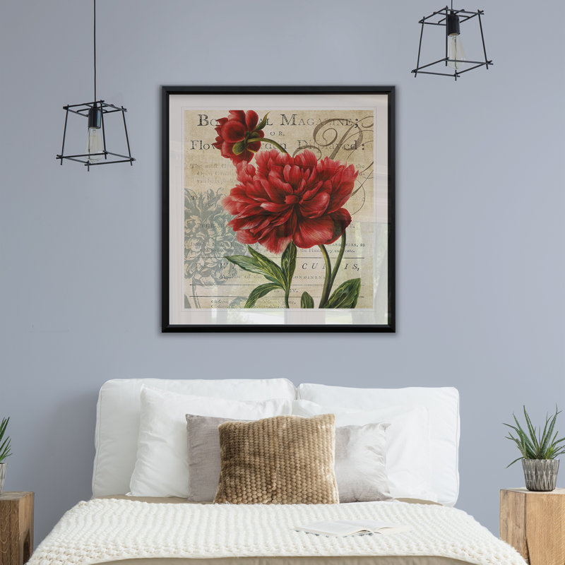 The Botanical Magazine - Reproduction encadrée sur papier, H 30,5 po x l 30,5 po x P 1,5 po